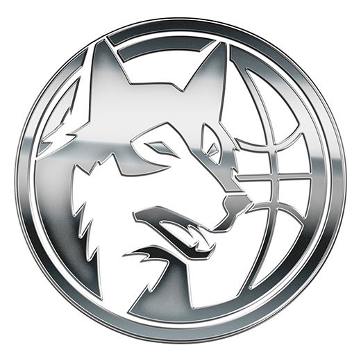 Minnesota Timberwolves Silver Logo vinyl decal